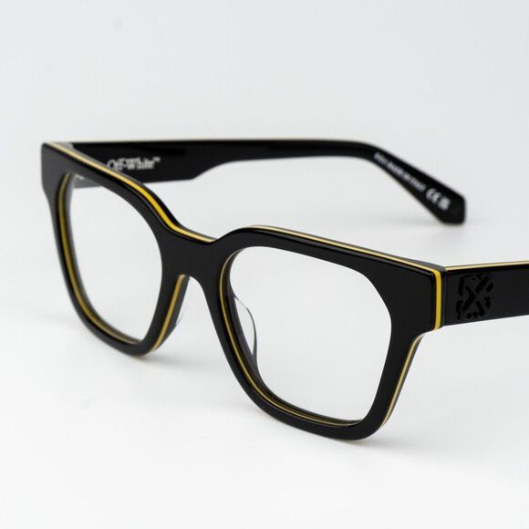 Off-White STYLE 7P Women Eyeglasses Black Yellow Square OERJ07P STYLE 7P 1300 main image 6